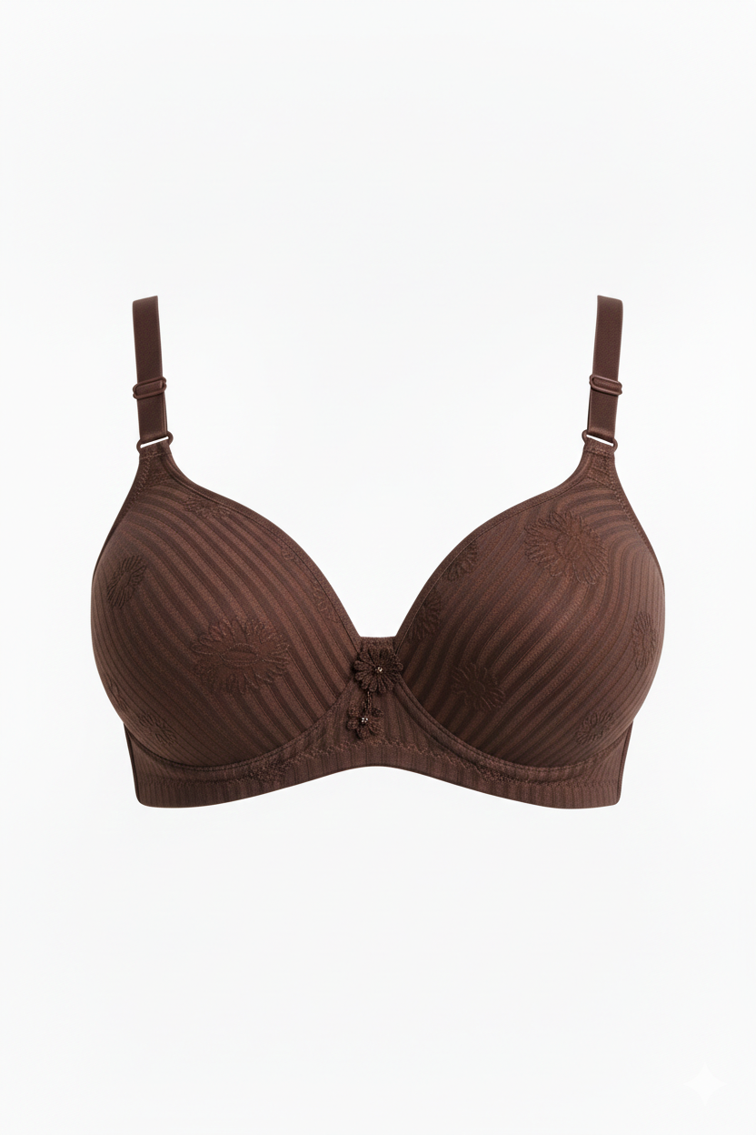 Padded Foam Jersey Bra Everyday Comfort Bra - Image 5