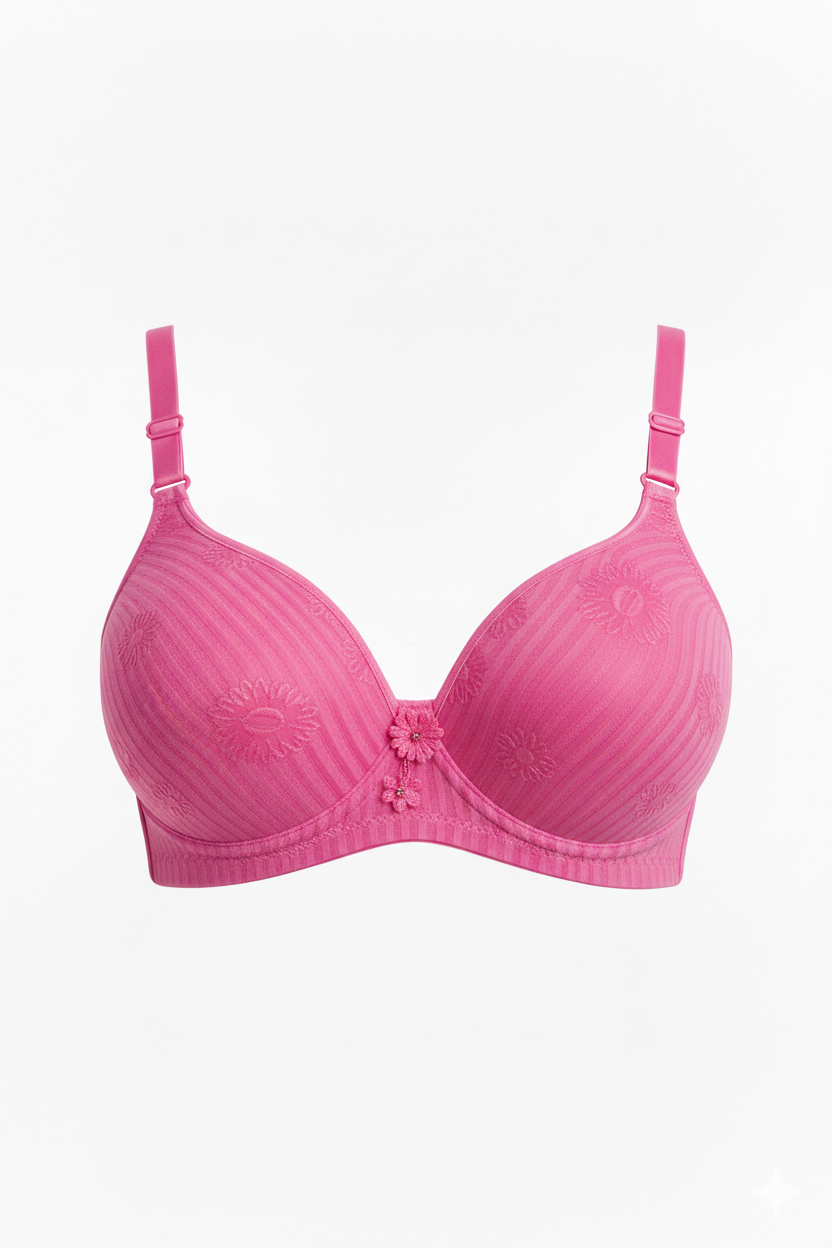 Padded Foam Jersey Bra Everyday Comfort Bra - Image 4